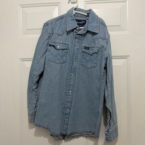 Wrangler Classic Blue Western Shirt
